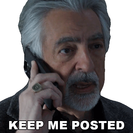 Keep Me Posted David Rossi Sticker - Keep Me Posted David Rossi Criminal Minds Evolution Stickers