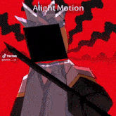 a drawing of a person with a crown on their head and the words alight motion written on the bottom