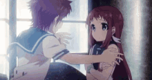 Anime Hug GIF - Anime Hug Surprised GIFs