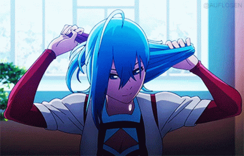 Blue Hair Anime GIFs | Tenor