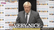 Boris Johnson Very Nice GIF - Boris Johnson Very Nice British Prime Minister GIFs