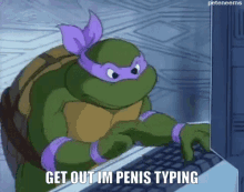 Penis Typing Typing On My Penis GIF - Penis Typing Typing On My Penis Donatello GIFs