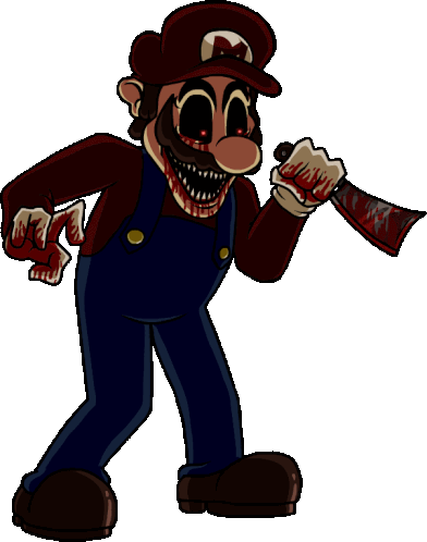 Mario Exe Super Horror Mario Sticker - Mario Exe Super Horror Mario Fnf Stickers