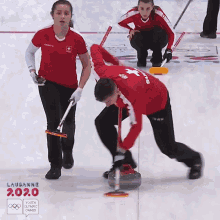 curling sweeping