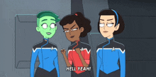 Hell Yeah Ensign Mariner GIF - Hell Yeah Ensign Mariner T'Lyn GIFs