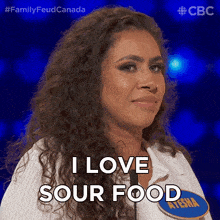 I Love Sour Food Family Feud Canada GIF - I Love Sour Food Family Feud Canada I Can'T Get Enough Of Sour Flavors GIFs