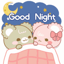 bear good night sweet dreams kiss