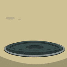 a blue and white penguin is sticking its head out of a hole