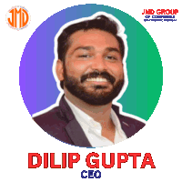 a picture of a man with the name dilip gupta