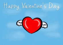 happy valentines day heart love fly