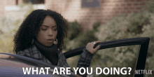 What Are You Doing Logan Browning GIF - What Are You Doing Logan Browning Samantha White GIFs