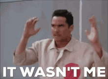Dean Cain It Wasnt Me GIF - Dean Cain It Wasnt Me Not Me GIFs