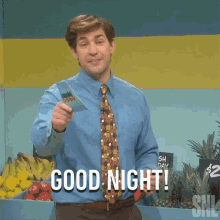 Goodnight John Krasinski GIF - Goodnight John Krasinski Saturday Night Live GIFs