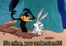 All Mine GIF - Bugs Bunny Daffy Duck Looney Tunes GIFs