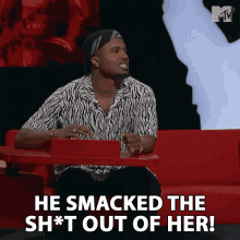 He Smaked The Shit Out Of Her Steelo Brim GIF - He Smaked The Shit Out Of Her Steelo Brim He Smacked The Mess Out Of Her GIFs