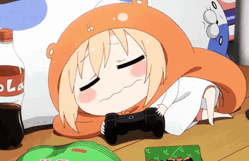【送料0円】 GIF Gamer Umaru - GIFs Share & Discover - Sleepy Gamer Umaru サイドテーブル・ナイトテーブル・ローテーブル