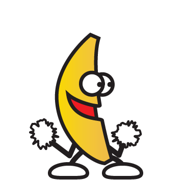 Banana Cheerer Sticker - Banana Cheerer Cheering Stickers