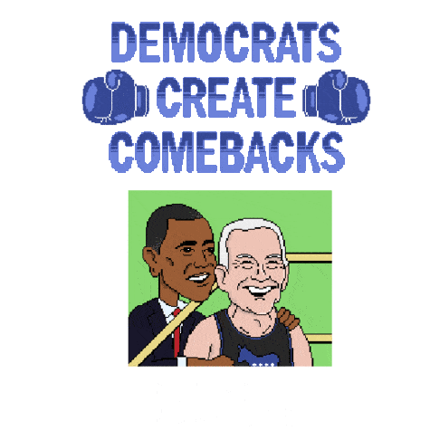 Democrats Democratic Sticker - Democrats Democratic Comeback Stickers