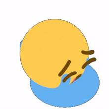 Crying Face Emoji Ball Going To Aslume GIF - Crying Face Emoji Ball Going To Aslume GIFs