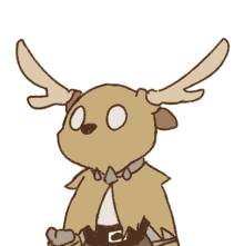 gamekeeper moose blinking blushing