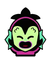 a cartoon drawing of a person 's face with the number 3 on it 's face .