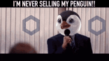Meta Penguin Island Never Selling GIF - Meta Penguin Island Never Selling Im Never Selling GIFs