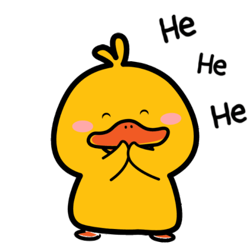Yellow Ducklin Cute Sticker - Yellow Ducklin Cute Funny Stickers
