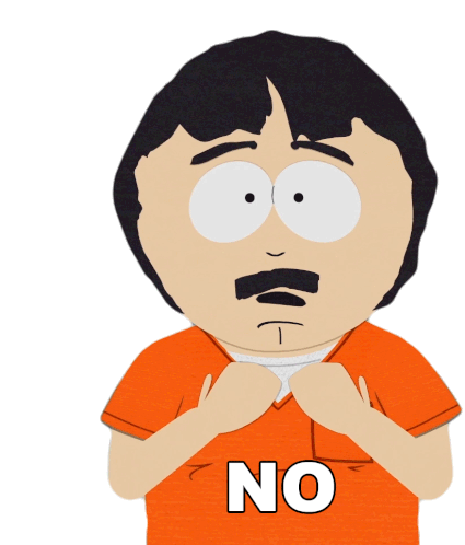 No South Park Sticker - No South Park Oh No Stickers