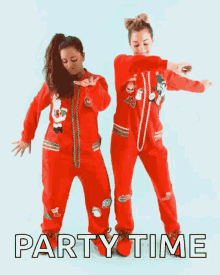christmas pajamas party time dancing happy dancing