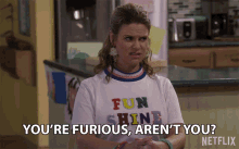 Youre Furious Arent You Andrea Barber GIF - Youre Furious Arent You Andrea Barber Kimmy Gibbler GIFs