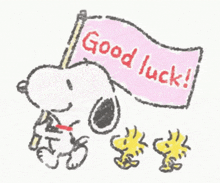 Good Luck Snoopy And Woodstock GIF - Good Luck Snoopy And Woodstock Marching GIFs
