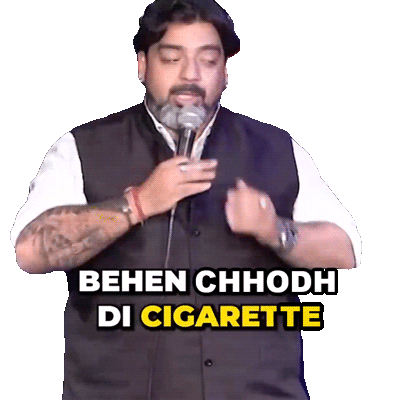 Behen Chhodh Di Cigarette Jeeveshu Ahluwalia Sticker - Behen Chhodh Di Cigarette Jeeveshu Ahluwalia Cigarette Chhodh Diya Stickers