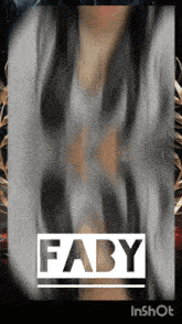 a picture of a woman with the name faby