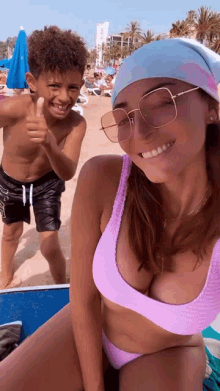 rachel bikini beach smile boy