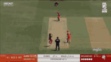 a cricket game is being broadcast on fox