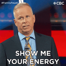 Show Me Your Energy Gerry Dee GIF - Show Me Your Energy Gerry Dee Family Feud Canada GIFs