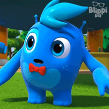 Shocked Blue GIF - Shocked Blue Blippi Wonders - Educational Cartoons For Kids GIFs