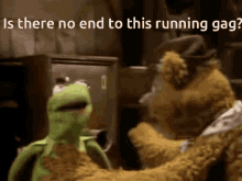 Running Gag Kermit The Frog GIF - Running Gag Kermit The Frog Kermit GIFs