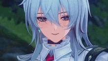 a close up of a person 's face with a watermark that says ' lian ' on the bottom right