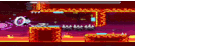 a screenshot of a video game with a purple background .