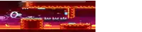 a screenshot of a video game with a purple background .