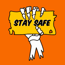 Stay Safe Stay Save Skelet GIF - Stay Safe Stay Save Skelet Skelethand GIFs