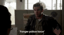 True Blood: Jason "Fanger Police Force" GIF - Trueblood Jason Vampires GIFs