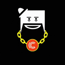 a picture of a man with a chain around his neck and the words hodl strong