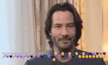 keanu reeves smile happy content