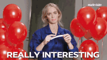 Really Interesting Emily Blunt GIF - Really Interesting Emily Blunt Interesting GIFs