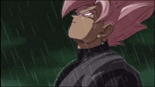 Goku Black Rain GIF - Goku Black Rain Super Saiyan Rose GIFs