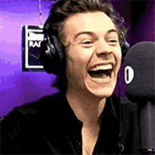styles laughing