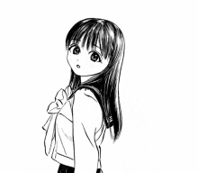 cute anime girl peace sign