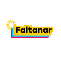 a colorful logo that says faltanar on a white background